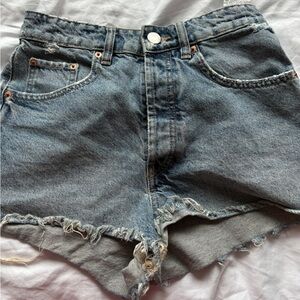 Zara Denim Blue Women's Shorts